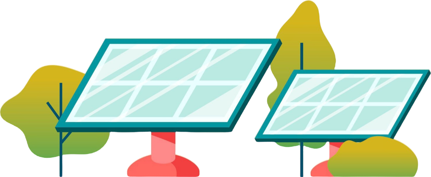 Solar panel illustration